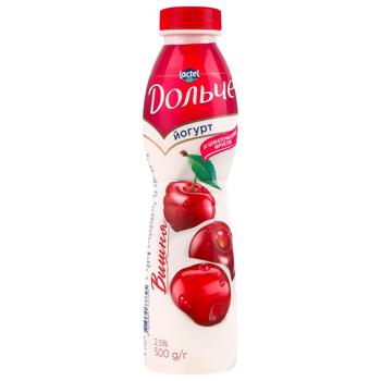 Yogurt Dolce cherry 2.5% 500g Ukraine - buy, prices for MegaMarket - photo 1