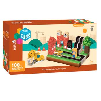 My World City Magnetic Building Cubes Construction Set 2.3cm 100 pcs