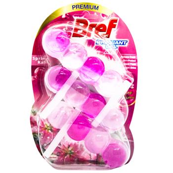 Bref Spring Rain Brilliant Gel Toilet Block 42g*3pcs