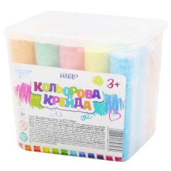 Набір крейди Qunxing Toys у контейнері 15шт - купити, ціни на За Раз - фото 1