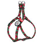 Waudog Pomegranates Nylon Harness with Leash for Cats and Small Dog Breeds with QR Passport XS