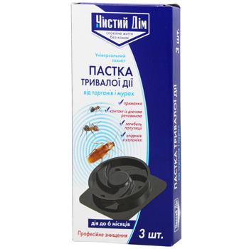 Ловушка Чистый Дом от тараканов и муравьев 3шт