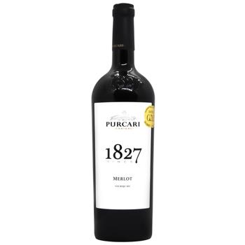 Вино Purcari Мерло красное сухое 13,5% 0,75л - купить, цены на Эпицентр FOOD - фото 1