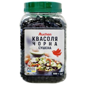 Фасоль Auchan черная сушеная 500г - купить, цены на Auchan - фото 1