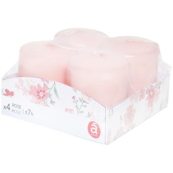 Actuel Rose Candle 3.5*4.5cm 4pcs - buy, prices for Auchan - photo 1