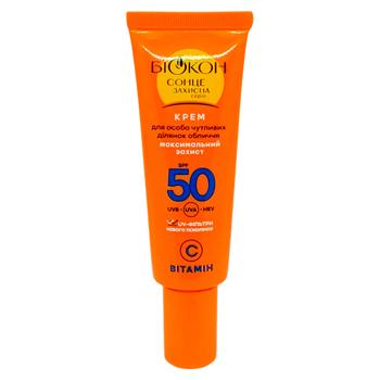 Крем для лица Биокон Максимальная защита SPF-50 25мл - купить, цены на Торба - фото 3