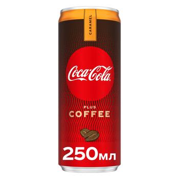 Напиток газированный Coca-Cola Plus Coffee Карамель с экстрактом кофе 250мл