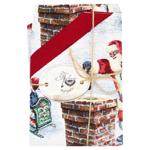 Provence Snowy Winter Tapestry Apron with Velor