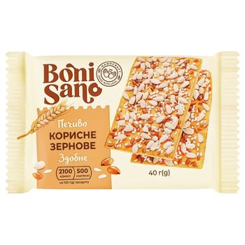 BoniSano Useful Cereals Butter Cookies 40g - buy, prices for Auchan - photo 1