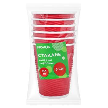 Novus Paper Disposable Glasses 350ml 6pcs - buy, prices for - photo 3