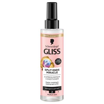 Экспресс-кондиционер Gliss Split Hair Miracle для поврежденных волос и секущихся кончиков 200мл - купить, цены на КОСМОС - фото 1