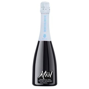 Вино ігристе Miol Prosecco Treviso біле екстра-сухе 11% 0,75л - купити, ціни на Cупермаркет "Харків" - фото 1