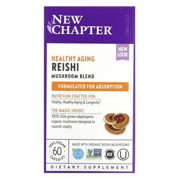 New Chapter Reishi Mushrooms 60 capsules - buy, prices for Biotus - photo 2