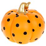 Bona Di Pumpkin with Polka Dots Decor 19cm Black with Orange
