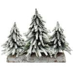 Tarrington House Christmas Trees with Snow 27cm