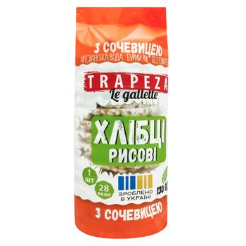 Галети Trapeza рисові з сочевицею 130г - купити, ціни на КОСМОС - фото 1