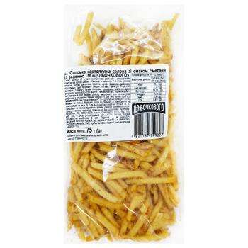 Do Bochkovoho Potato Straws with Sour Cream and Greens Flavor 75g - buy, prices for Chudo Market - photo 1