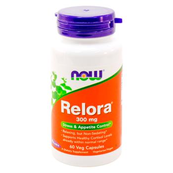 Зниження кортизолу, релора, Relora, Now Foods, 300 мг, 60 вегетаріанських капсул - купити, ціни на Біотус - фото 1