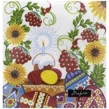 napkins 18pcs 33x33cm Ukraine - buy, prices for - photo 1