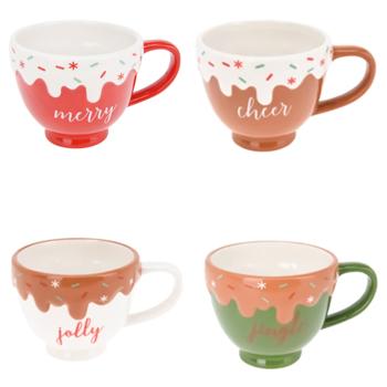 Чашка Koopman новогодняя 350мл в ассортименте - купить, цены на NOVUS - фото 1