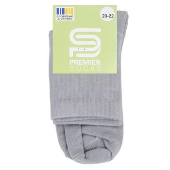 Шкарпетки дитячі Premier Socks високі р.16-22 світло-сірий