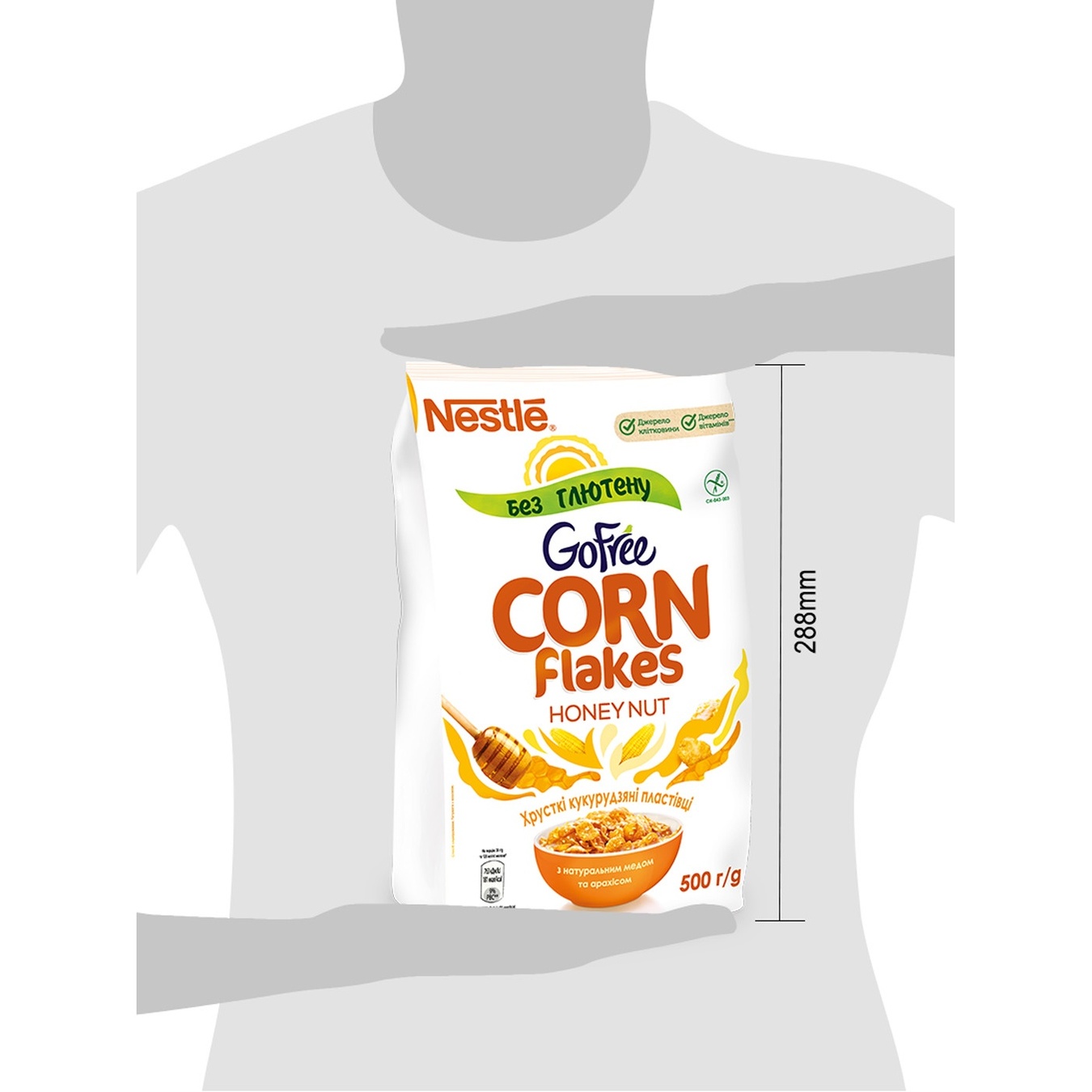

Готовый сухой завтрак NESTLÉ® HONEY NUT CORN FLAKES без глютена 500г