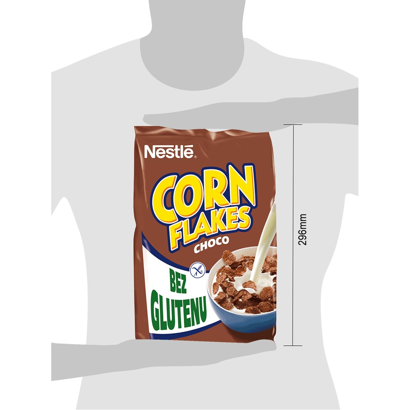

Готовый сухой завтрак NESTLÉ® Corn Flakes Choco с какао без глютена 450г