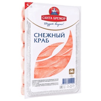 Santa bremor Snizhniy krab chilled crab sticks 150g - buy, prices for MegaMarket - photo 1