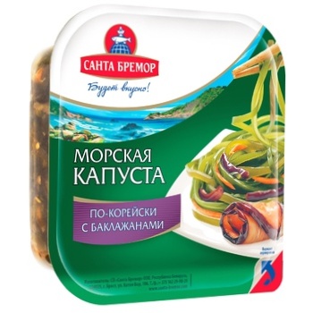 Капуста морская Санта-Бремор с баклажанами 150г - купить, цены на Auchan - фото 1