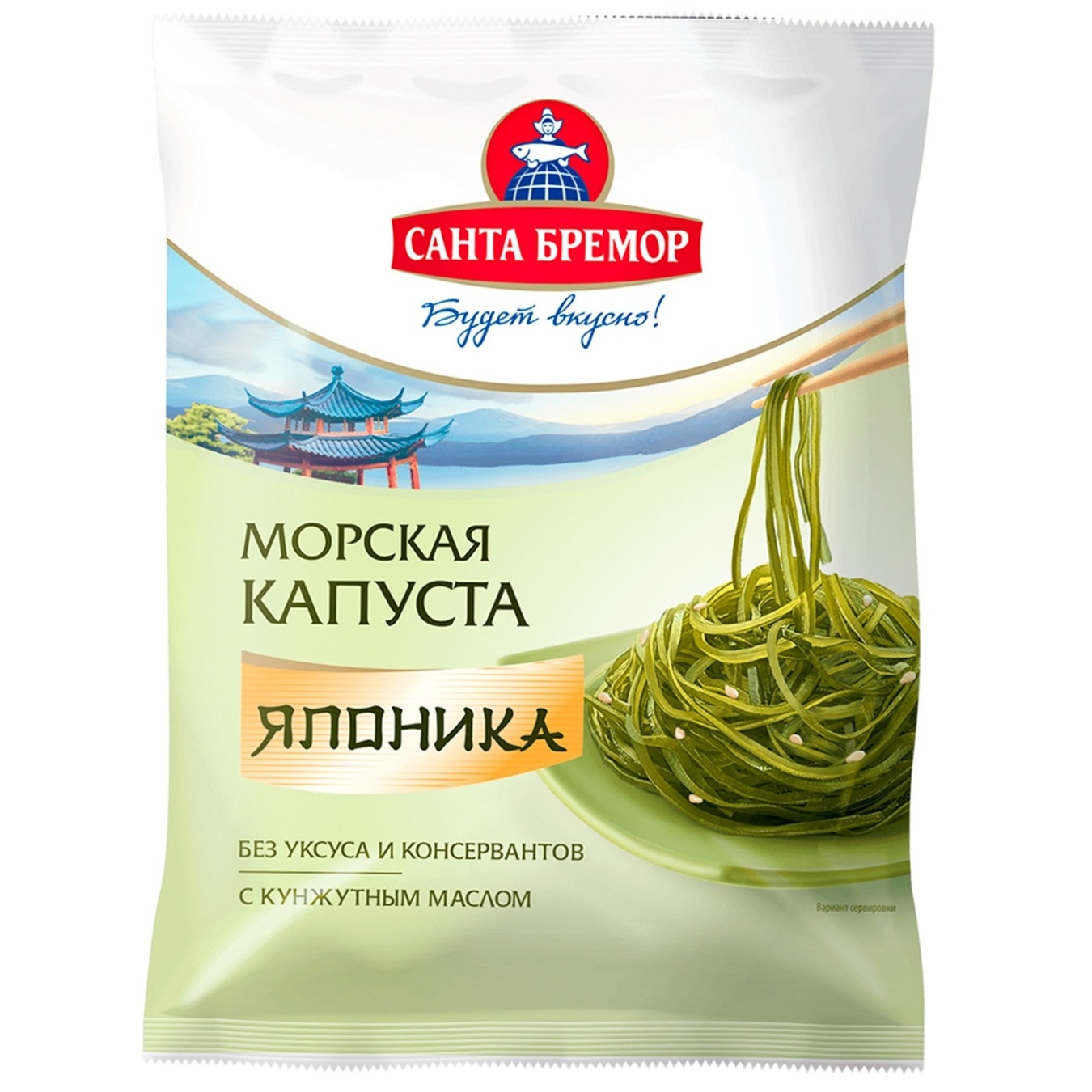 

Капуста морская Санта Бремор Японика шинкованная 300г