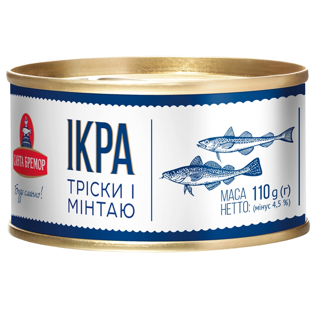 

Икра трески и минтая Санта бремор Люкс Оригинальная 110г