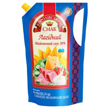 Korolivsky Smak Delicate Mayonnaise Sauce 30% 1kg - buy, prices for - photo 1