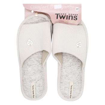 Twins HS Home Women's Gray Slippers 36-37s - buy, prices for - photo 1