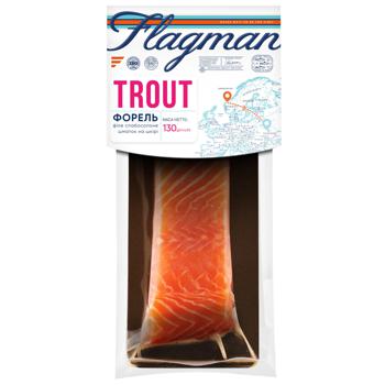 Flagman Lightly Salted Trout Fillet Piece 130g - buy, prices for Vostorg - photo 1