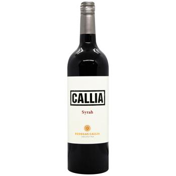 Вино Callia Syrah червоне сухе 12,5% 0,75л - купити, ціни на ULTRAMARKET - фото 1