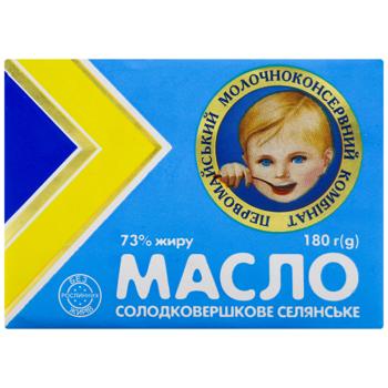 Масло ПМКК Селянське сладкосливочное 73% 200г - купить, цены на Эпицентр FOOD - фото 2
