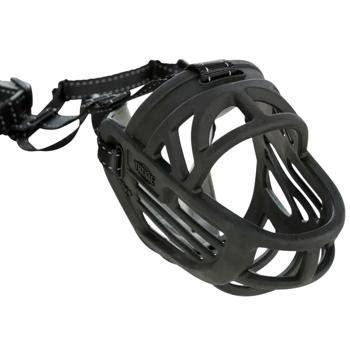 Намордник Trixie Muzzle Flex силіконовий XL-XXL 39см чорний - купити, ціни на - фото 3