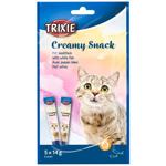 Trixie Creamy Snacks Sticks with White Fish Cat Snack 5pcs x 14g