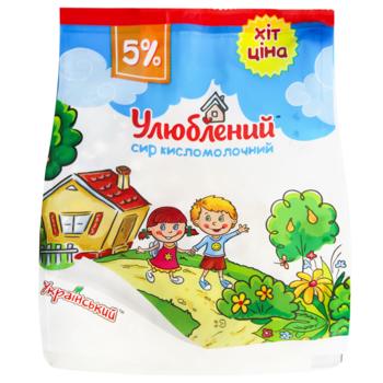 Творог Улюблений 5% 350г