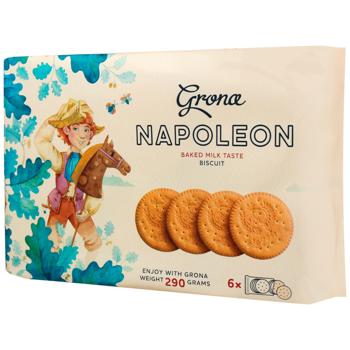 Печенье Grona Napoleon со вкусом топленого молока 290г - купить, цены на Эпицентр FOOD - фото 2
