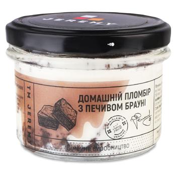 Морозиво пломбір з печивом брауні с/б 140г ТМ Jeremy - купить, цены на Grono - фото 1