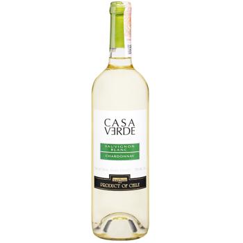 Вино Casa Verde Sauvignon Blanc-Chardonnay белое полусладкое 12% 0,75л