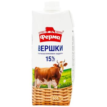 Сливки Ферма жидкие ультрапастеризованные 15% 505г - купить, цены на Grono - фото 2