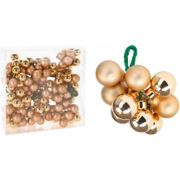 Кулі ялинкові Koopman на металевому дроті 2см 12шт золотистий - купити, ціни на NOVUS - фото 1