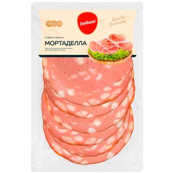 Ковбаса Глобино Мортаделла варена нарізка 105г