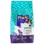 Наполнитель гигиенический PisOk для кошек мелкий с ароматом лаванды 5кг