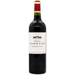 Вино Lamothe Chateau Bordeaux красное сухое 14% 0,75л