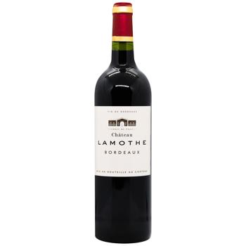 Вино Lamothe Chateau Bordeaux червоне сухе 14% 0,75л