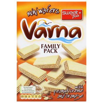 Вафли Sweet Plus Varna Family Pack мини с арахисовым кремом 260г - купить, цены на МегаМаркет - фото 2