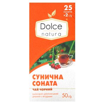 Чай черный Dolce Natura Земляничная соната 2г*25шт - купить, цены на За Раз - фото 2